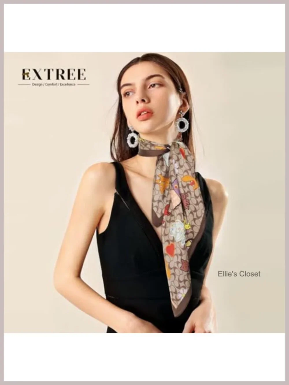 Silky Satin Headscarf for Women Girls Large Square Scarf Lightweight Hair Wrap